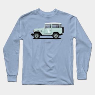 Land Cruiser FJ40 HardTop Blue Long Sleeve T-Shirt